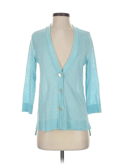 Pre-owned Chico's Cardigan Sweater In Blue