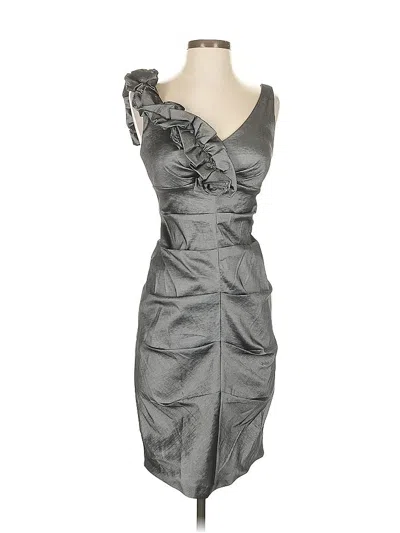 Pre-owned Dressbarn Cocktail Dress In Silver