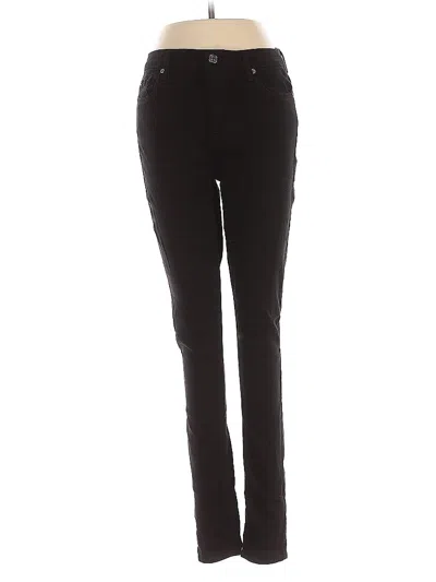 Pre-owned 7 For All Mankind Jeggings In Black