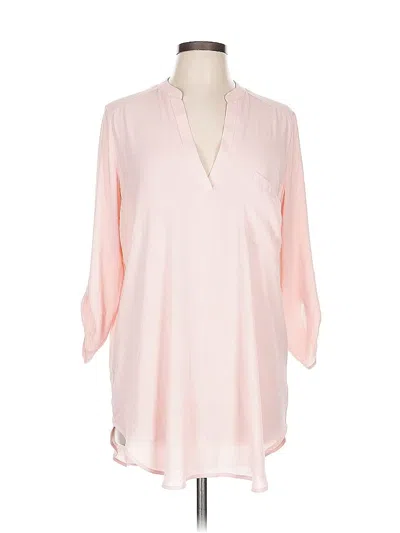 Pre-owned Lush 3/4 Sleeve Blouse In Pink