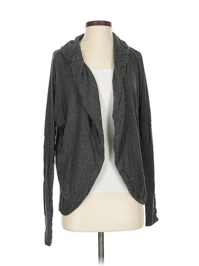 Pre-owned Gaiam Zip Up Hoodie In Gray