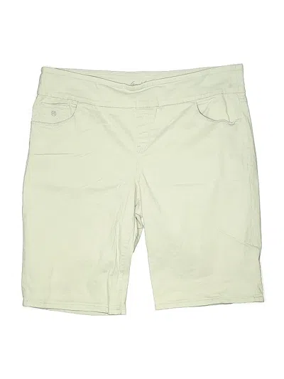 Pre-owned Gloria Vanderbilt Khaki Shorts In Gray