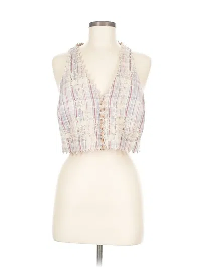 Pre-owned By Anthropologie Sleeveless Blouse In Brown