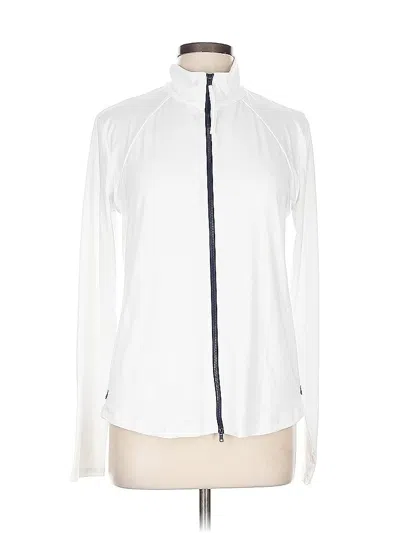 Pre-owned Carve Designs Cardigan Sweater In White