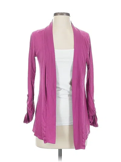 Pre-owned Splendid Cardigan Sweater In Purple