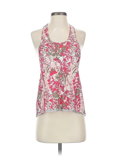 Pre-owned Lole Tank Top Pink Halter Neckline Tops