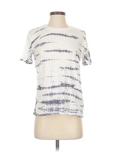 Pre-owned Splendid Short Sleeve T-shirt In White