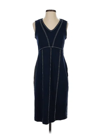 Pre-owned Ann Taylor Factory Cocktail Dress In Blue