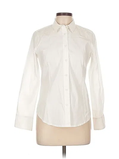 Pre-owned J.crew 365 Long Sleeve Button Down Shirt In White