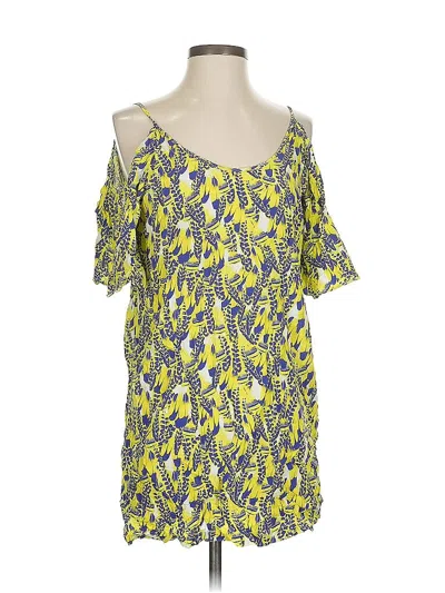 Pre-owned Sofia By Vix Casual Dress In Yellow