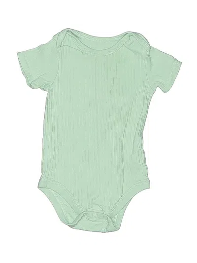 Pre-owned Member's Mark Babies' Short Sleeve Onesie In Green