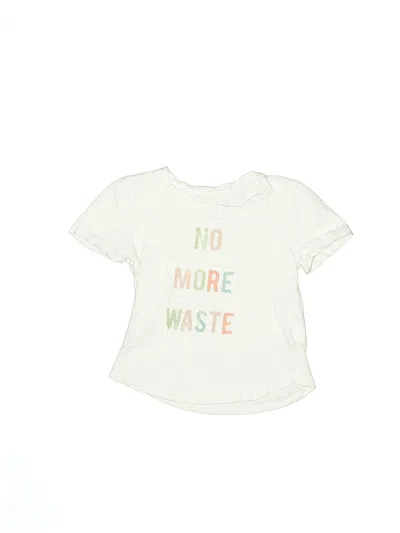 Pre-owned Baby Gap Kids' Short Sleeve T-shirt In White