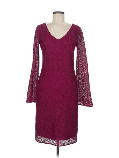 Pre-owned Banana Republic Cocktail Dress In Burgundy