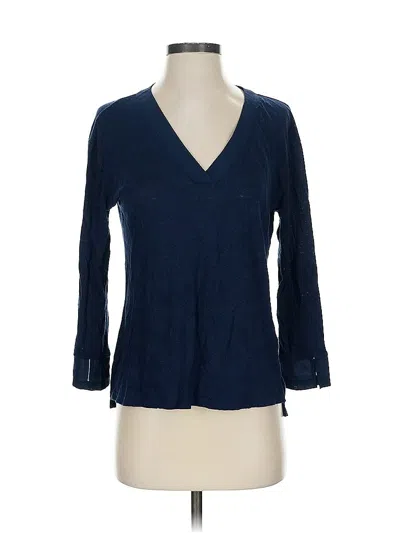 Pre-owned Sanctuary 3/4 Sleeve T-shirt In Blue