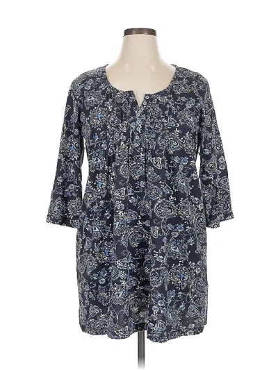 Pre-owned Woman Within Casual Dress In Blue