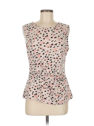 Pre-owned Dkny Tank Top Pink Strapless Neckline Tops