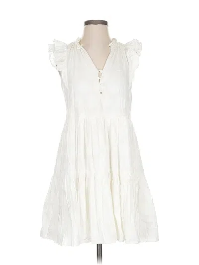 Pre-owned Greylin Casual Dress In White