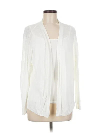 Pre-owned Chico's Cardigan Sweater In White