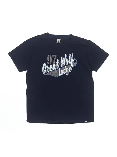 Pre-owned Gildan Kids' Short Sleeve T-shirt In Blue