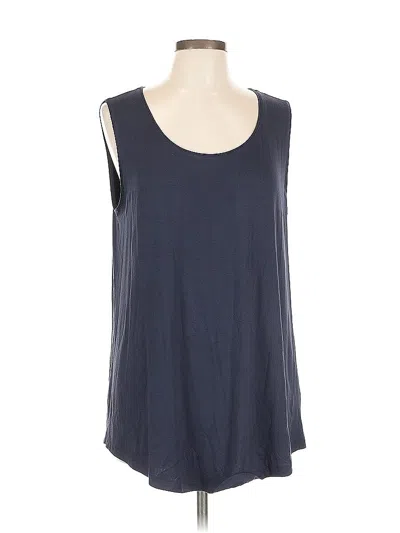 Pre-owned Jm Collection Sleeveless T-shirt In Blue