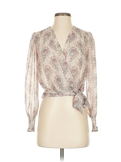 Pre-owned Paige 3/4 Sleeve Blouse In White