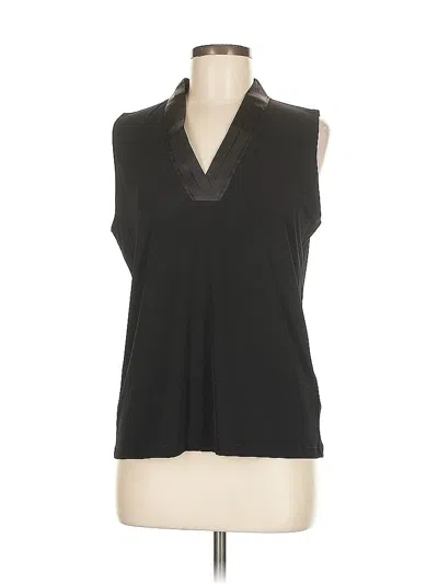 Pre-owned Jones New York Collection Sleeveless Blouse In Black