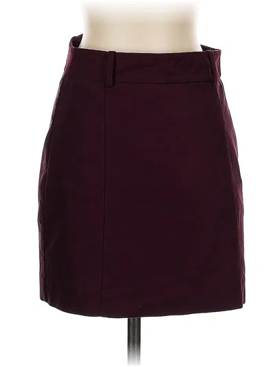 Pre-owned Express Formal Skirt In Burgundy
