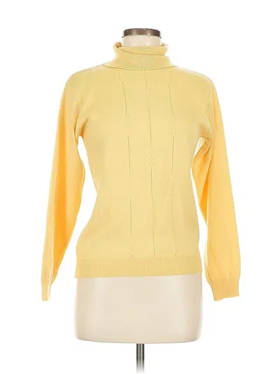 Pre-owned Talbots Wool Pullover Sweater In Yellow
