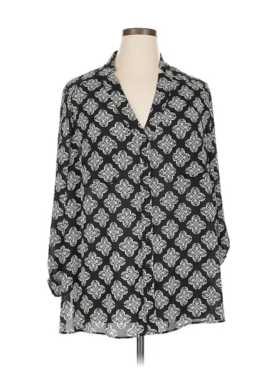 Pre-owned Pleione 3/4 Sleeve Blouse In White