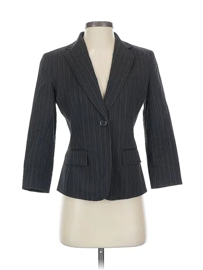 Pre-owned Ann Taylor Blazer Jacket In Gray