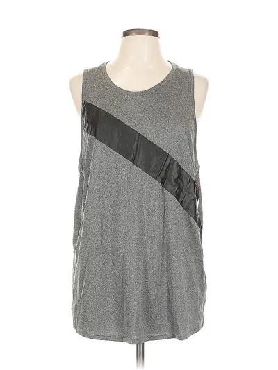 Pre-owned H&m Sport Sleeveless T-shirt In Gray