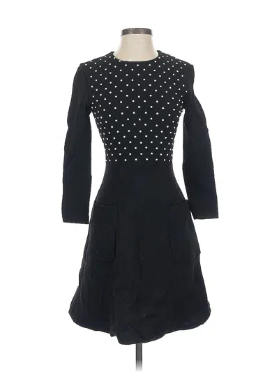 Pre-owned Lela Rose Casual Dress In Black