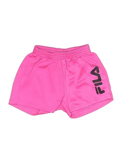 Pre-owned Fila Kids'  Athletic Shorts In Pink