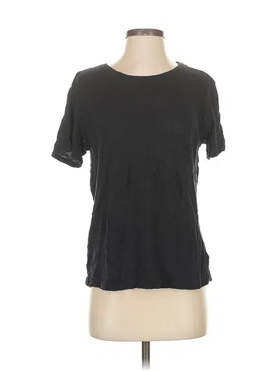 Pre-owned Splendid Short Sleeve T-shirt In Black