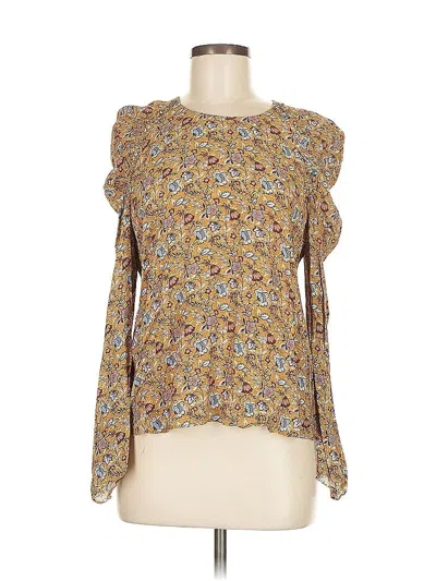 Pre-owned Rebecca Minkoff Long Sleeve Blouse In Brown