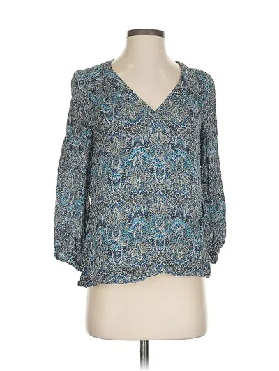 Pre-owned Joie 3/4 Sleeve Blouse In Blue