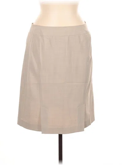 Pre-owned Anne Klein Formal Skirt In Brown