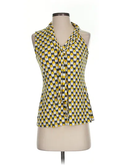 Pre-owned Banana Republic Factory Store Sleeveless Blouse In Yellow
