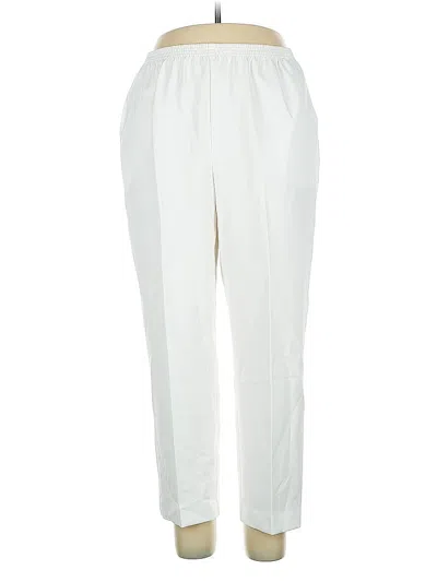 Pre-owned Alfred Dunner Casual Pants In White