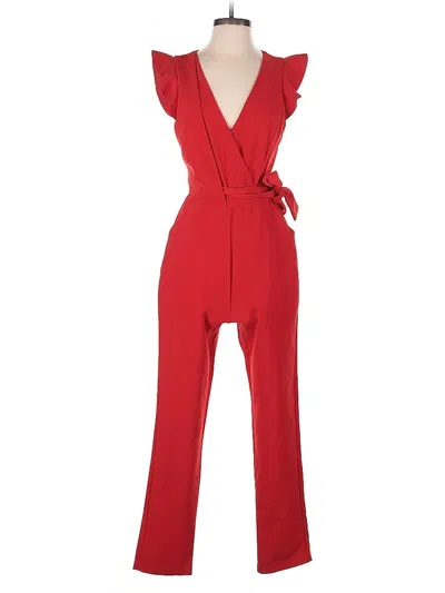Pre-owned Adelyn Rae Jumpsuit In Red