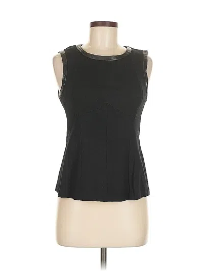 Pre-owned Yoana Baraschi Sleeveless Top Black Keyhole Neckline Tops