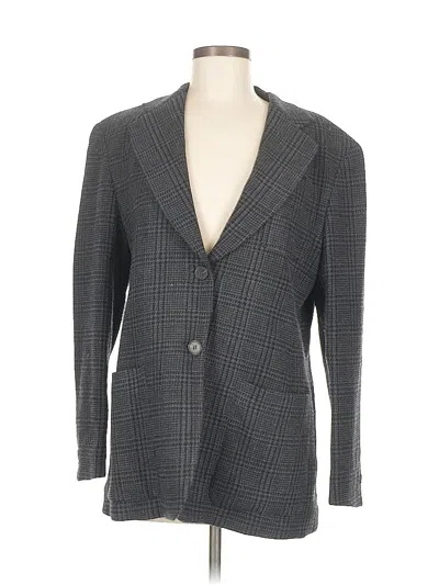 Pre-owned Dkny Blazer Jacket In Gray