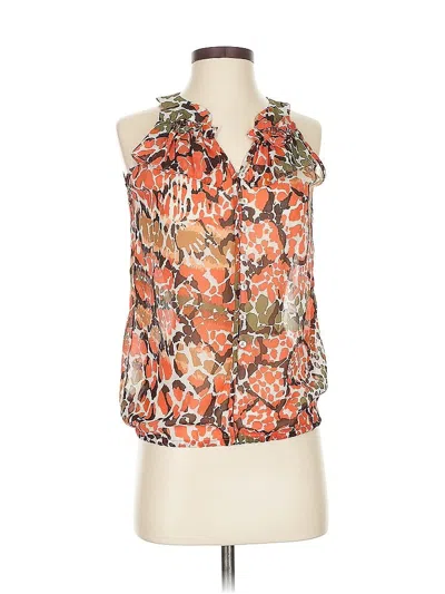 Pre-owned Quintessential Sleeveless Blouse In Orange