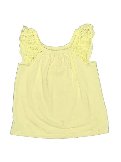 Pre-owned Cat & Jack Kids' Sleeveless Blouse In Yellow