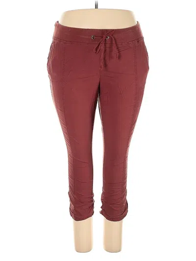 Pre-owned Torrid Casual Pants In Burgundy