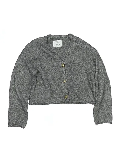Pre-owned Zara Kids' Cardigan Sweater In Gray