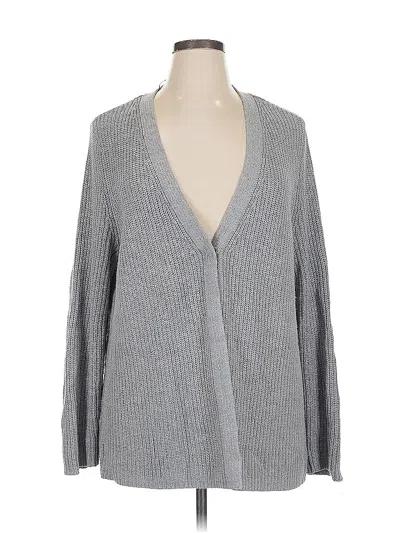 Pre-owned Jm Collection Cardigan Sweater In Gray