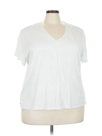 Pre-owned Girlfriend Collective Short Sleeve T-shirt In White