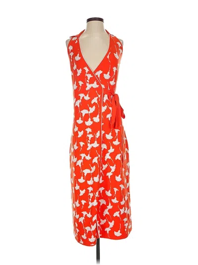 Pre-owned Diane Von Furstenburg For Target Casual Dress In Orange