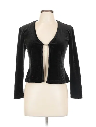 Pre-owned Ecru Cardigan Sweater In Black